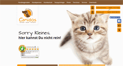 Desktop Screenshot of canidos.de